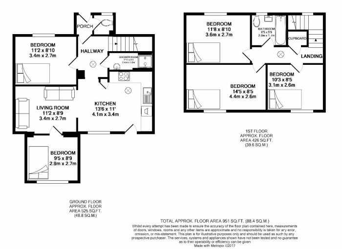 Floorplan for 5 Bed Student House - 28 Forrester Close