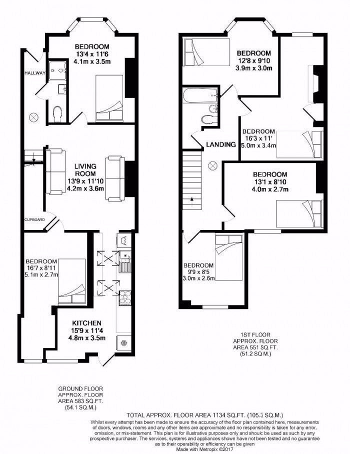 Floorplan for 16 Guildford Road