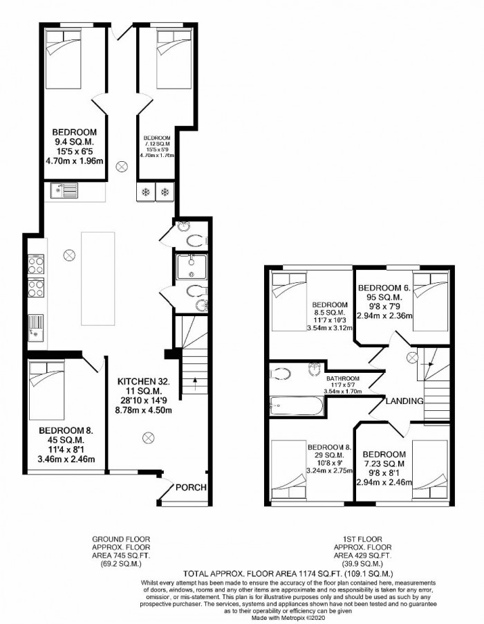 Floorplan for 7 Green Dell, Canterbury