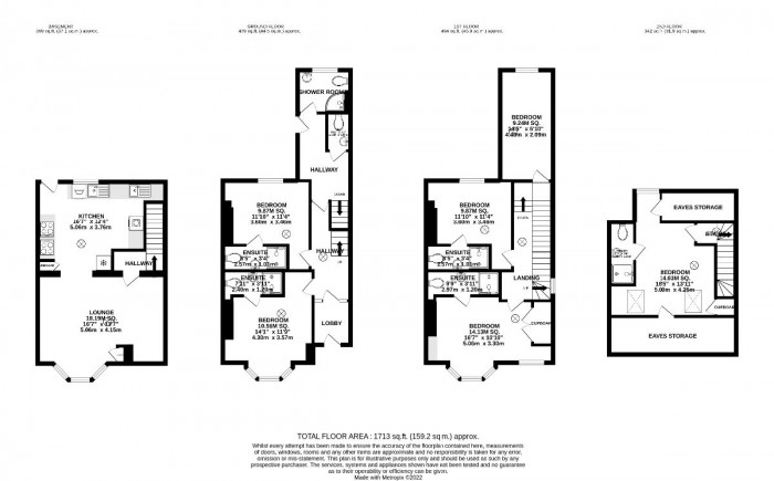 Floorplan for 6 Bed Student Home - 121 Sturry Road, Canterbury