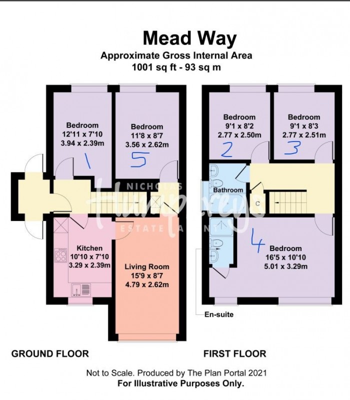 Floorplan for 20 Mead Way, Central to both Universities